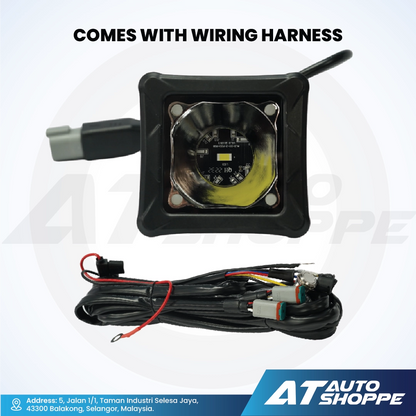 ATP 3-Inch RGB Multi-LED Pod Spotlight - Normal/Flush Mount Work Light