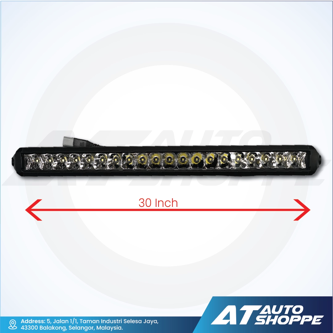 ATP 30 Inch 150W Single Row LED Light Bar White (1 Piece)