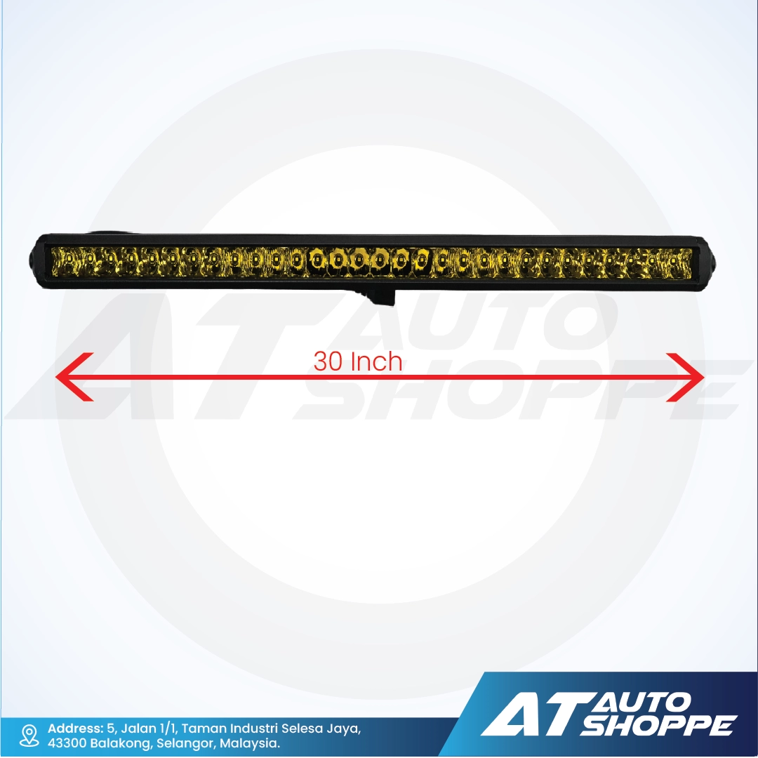 ATP 30 Inch 200W Single Row LED Light Bar Yellow (1 Piece)