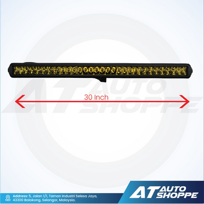 ATP 30 Inch 200W Single Row LED Light Bar Yellow (1 Piece)