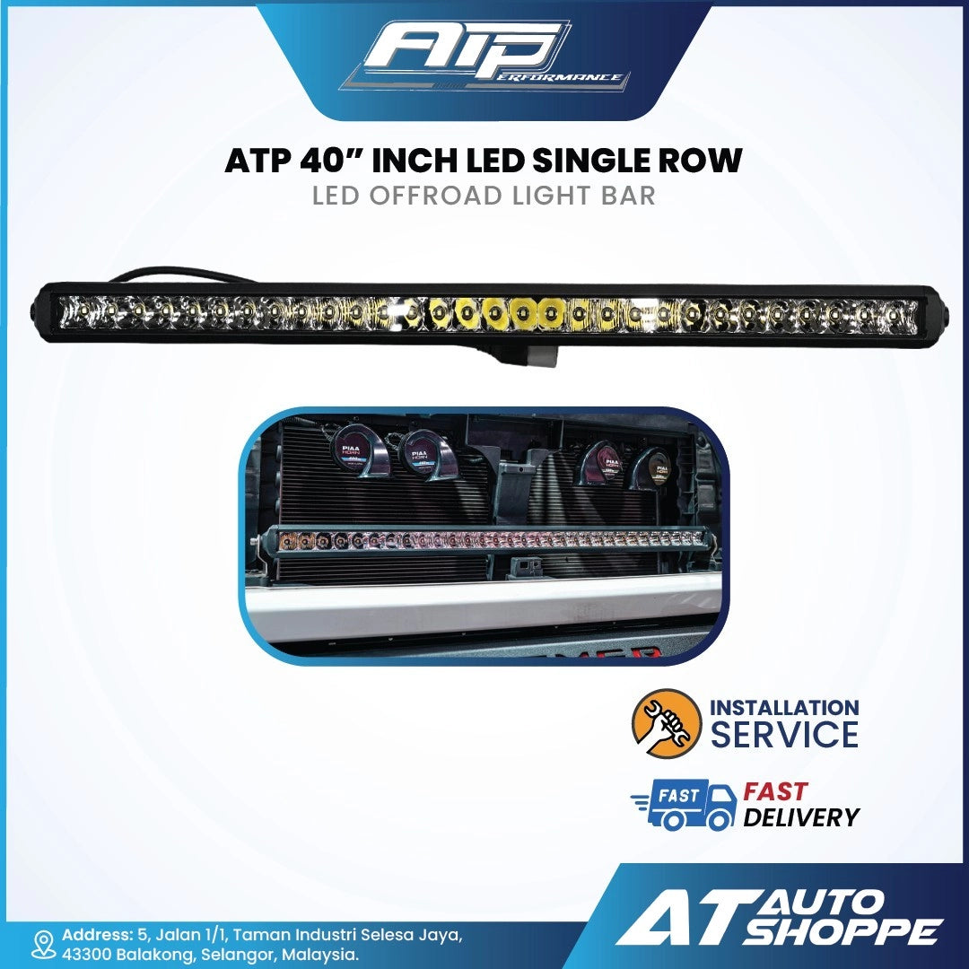 ATP 40 Inch Single Row LED Light Bar White (1 Piece)