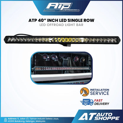 ATP 40 Inch Single Row LED Light Bar White (1 Piece)