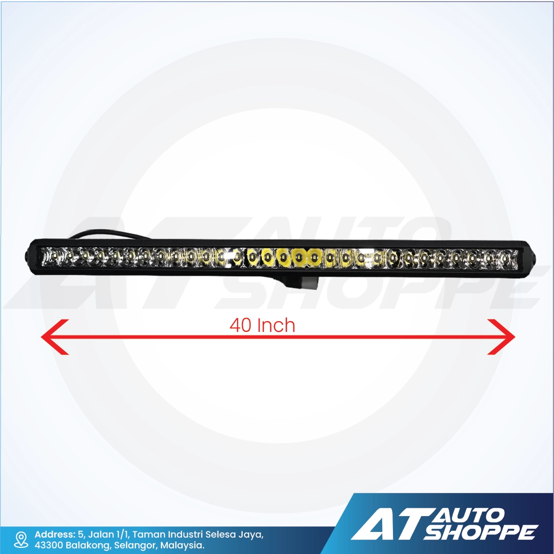 ATP 40 Inch Single Row LED Light Bar White (1 Piece)