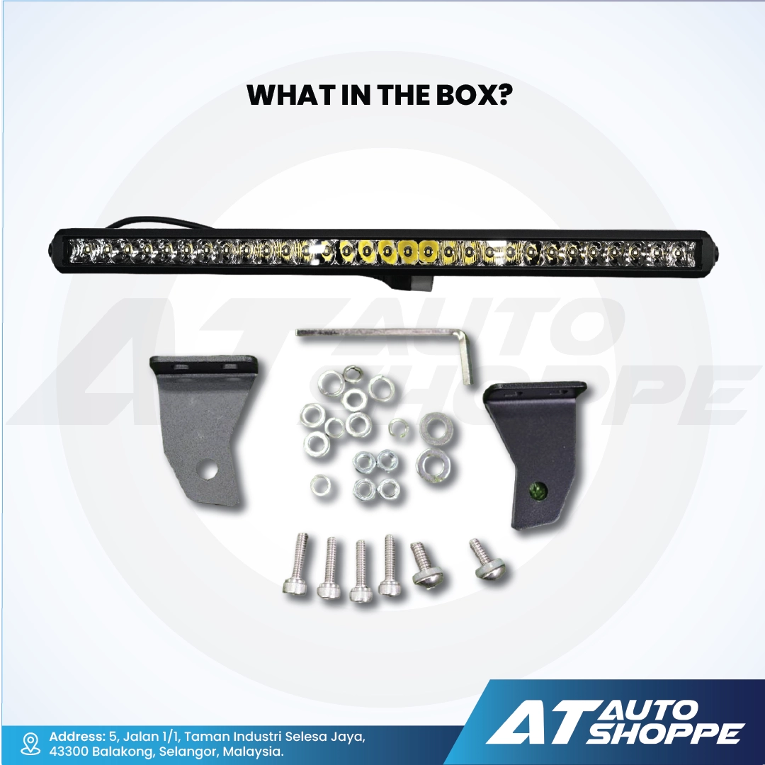 ATP 40 Inch Single Row LED Light Bar White (1 Piece)
