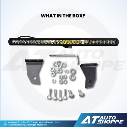 ATP 40 Inch Single Row LED Light Bar White (1 Piece)