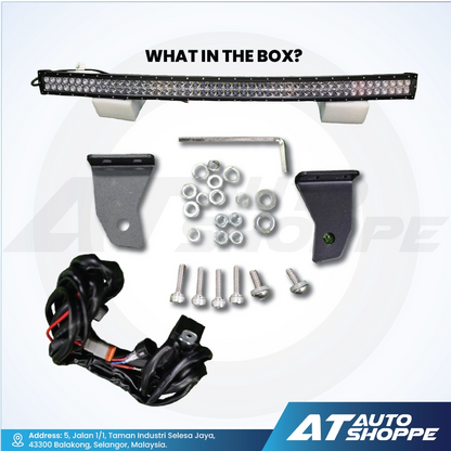ATP 50 Inch Curved LED Bar Double Row 500W