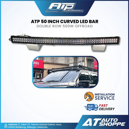 ATP 50 Inch Curved LED Bar Double Row 500W