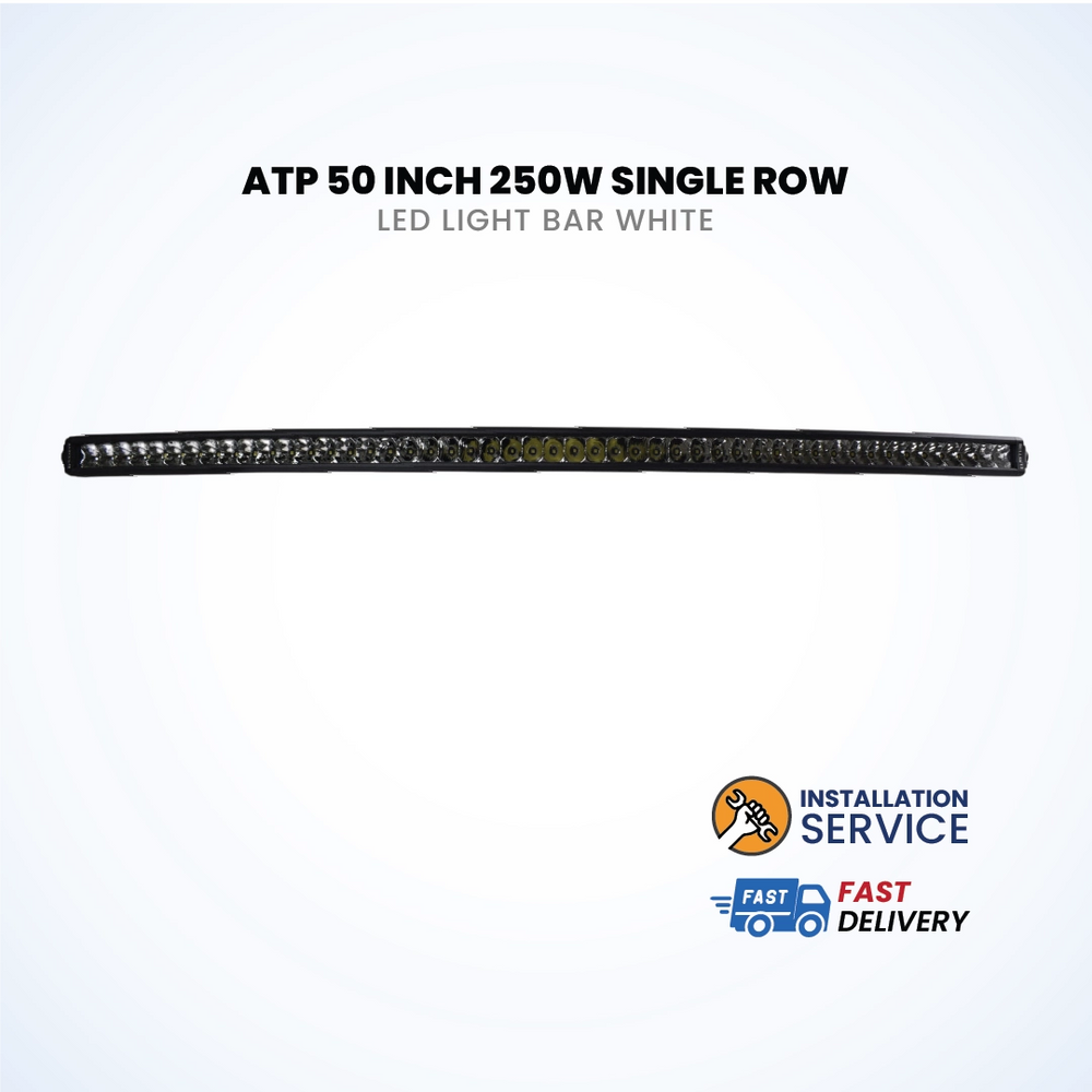 ATP 50 Inch 250W Single Row LED Light Bar White (1 Piece)