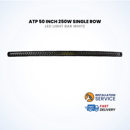 ATP 50 Inch 250W Single Row LED Light Bar White (1 Piece)