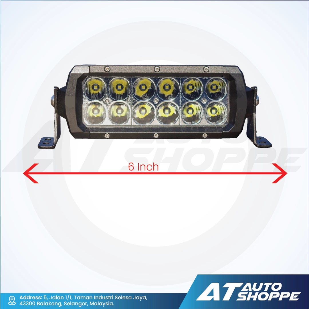 ATP 6-Inch 30W Double Row LED Offroad Light Bar