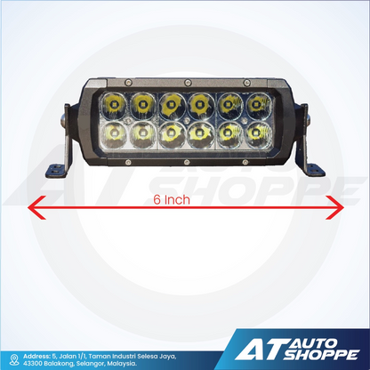 ATP 6-Inch 30W Double Row LED Offroad Light Bar
