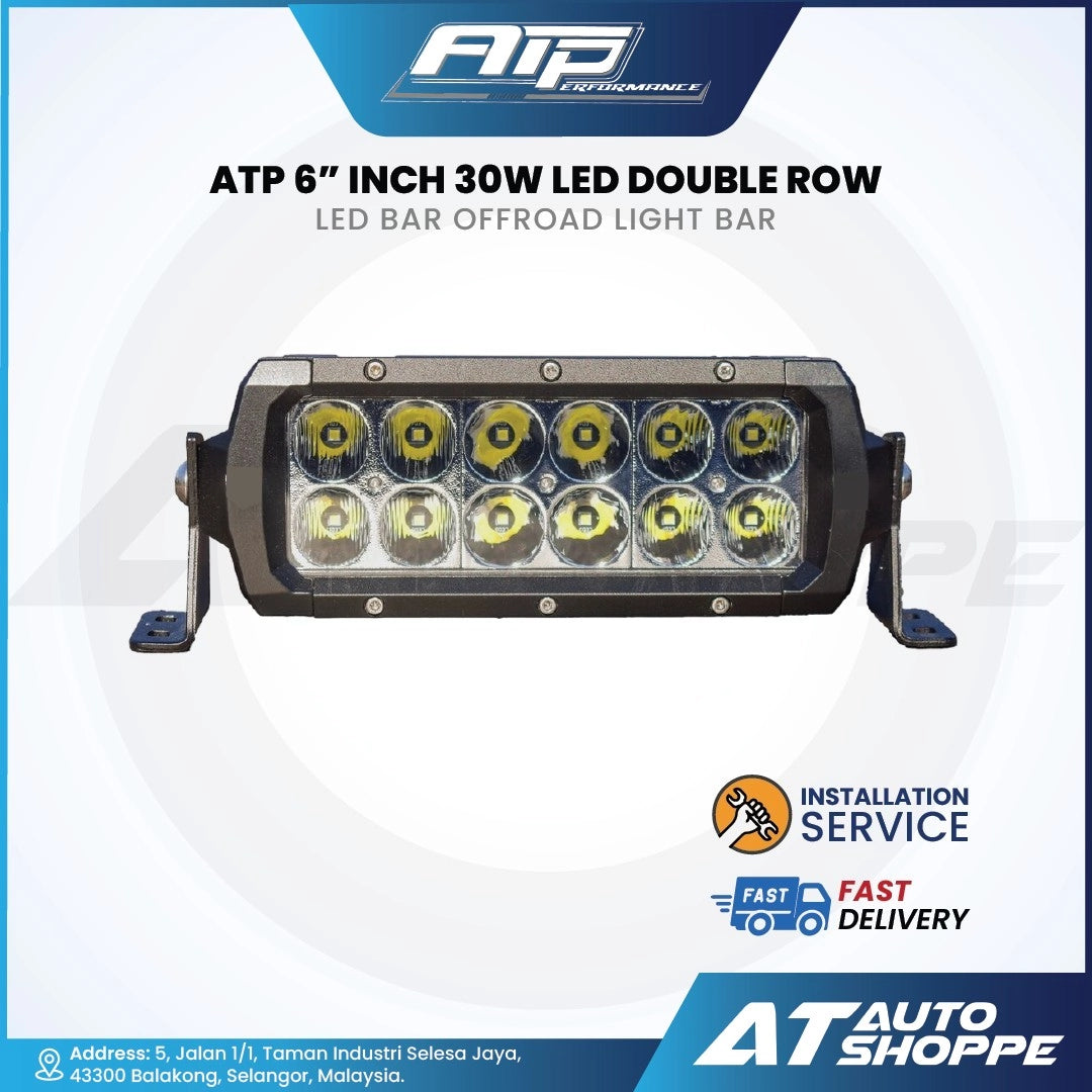 ATP 6-Inch 30W Double Row LED Offroad Light Bar