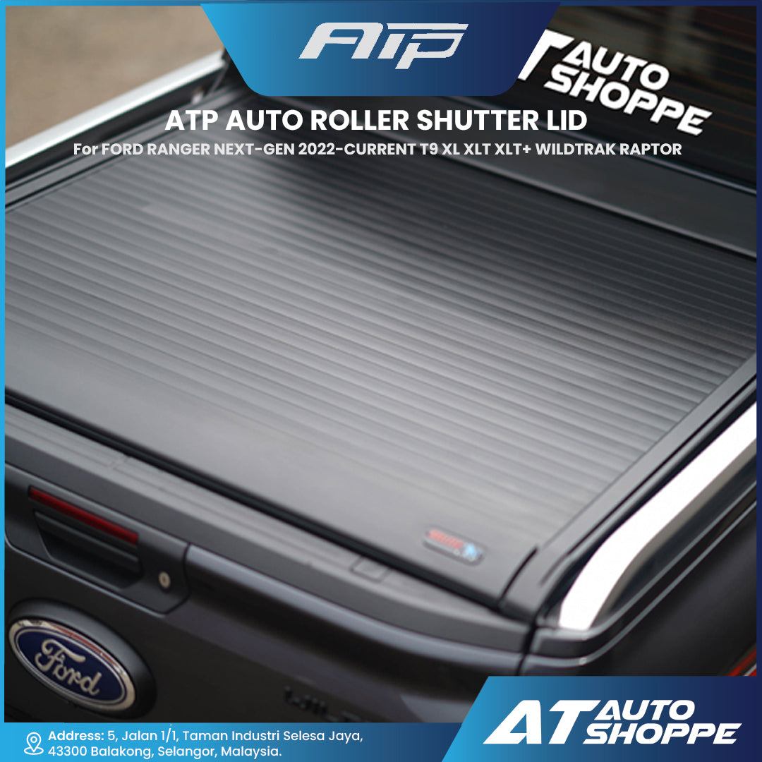 ATP Auto Roller Shutter Lid For Ford Ranger Next Gen 2022-Current T9 XL XLT XLT+ Wildtrak Raptor