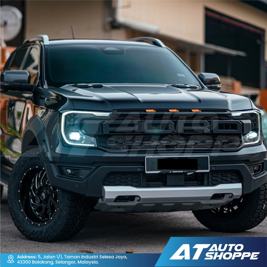 ATP Bonnet Air Hood Vent Cover for Ford Ranger T9 XL XLT XLT PLUS Wildtrak (2 Piece)