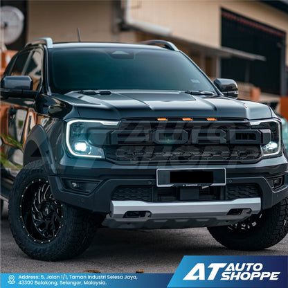 ATP Bonnet Air Hood Vent Cover for Ford Ranger T9 XL XLT XLT PLUS Wildtrak (2 Piece)