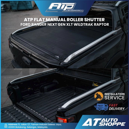 ATP Flat Manual Roller Shutter for Ford Ranger Next Gen XLT Wildtrak Raptor