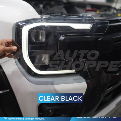 ATP Headlamp Cover Acrylic Protector Protect Ford Ranger WILDTRAK XLT RAPTOR Next Gen T9 (1 Pair)