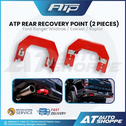ATP Heavy Duty Metal Recovery Point Cover for Ford Ranger Wildtrak / Everest / Raptor 4x4 Off-Road