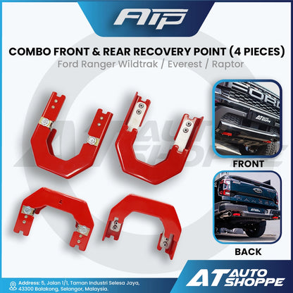ATP Heavy Duty Metal Recovery Point Cover for Ford Ranger Wildtrak / Everest / Raptor 4x4 Off-Road