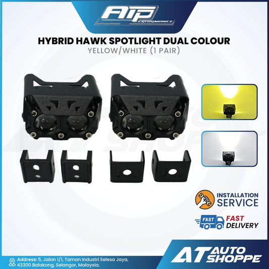 ATP Hybrid Hawk Spotlight Dual Colour 6500K/2800K White/Amber (1 Pair)