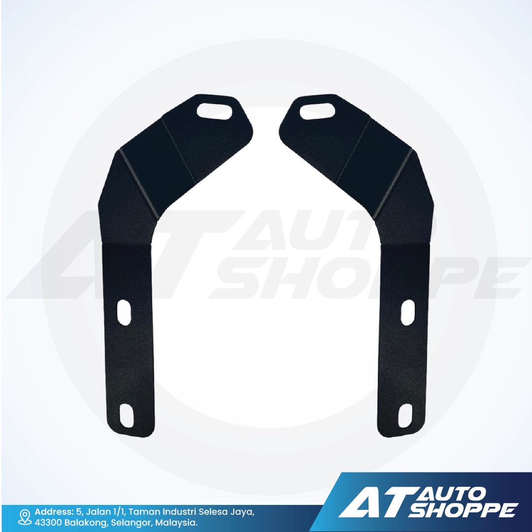 ATP LED Bonnet Mounting Bracket Plug & Play Steel Black Powder Coated