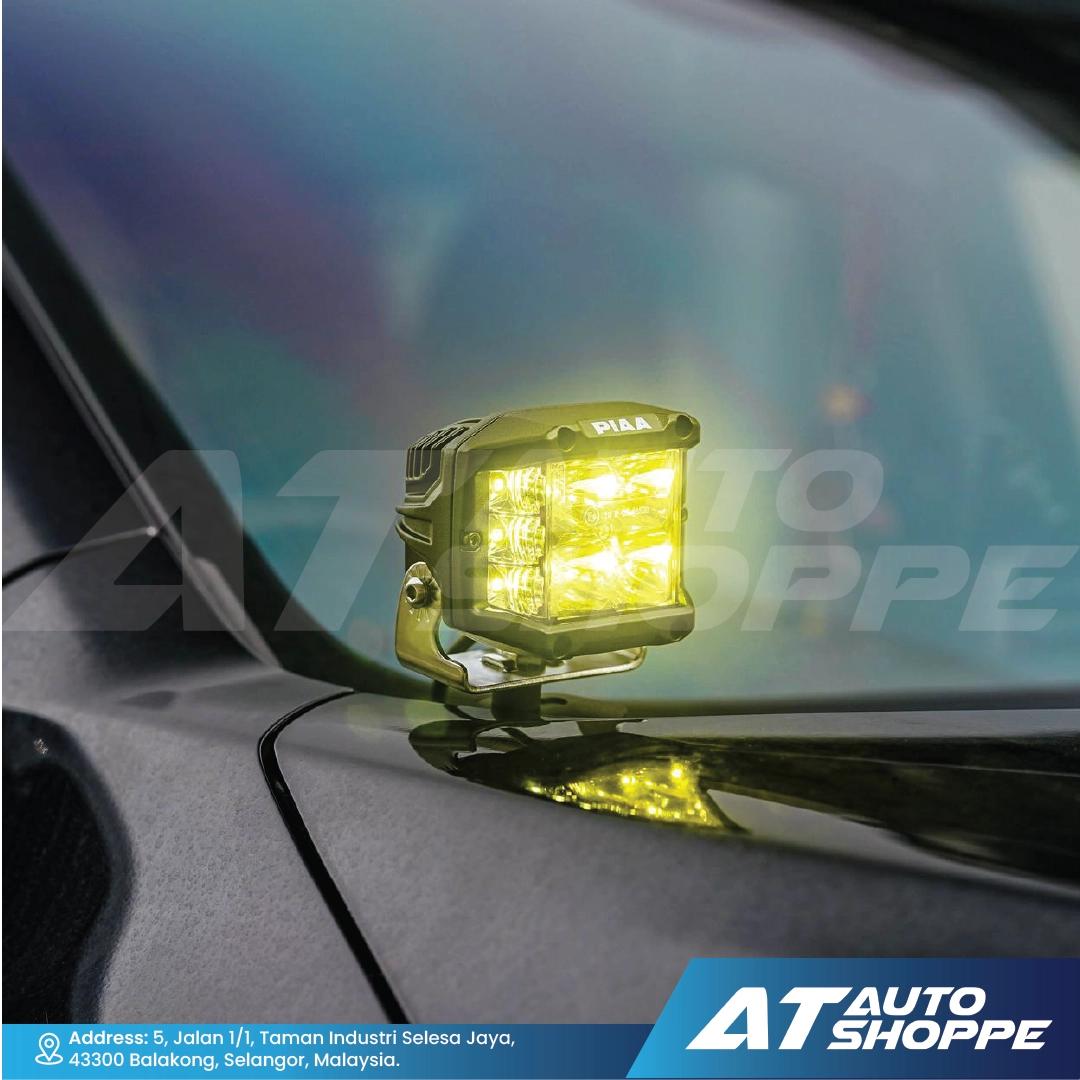 ATP LED Bonnet Mounting Bracket Plug & Play Steel Black Powder Coated