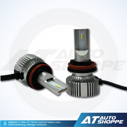 ATP LED Headlamp LED Pure White 6000K - 6500K (H7) Light Bulb (1 Pair)