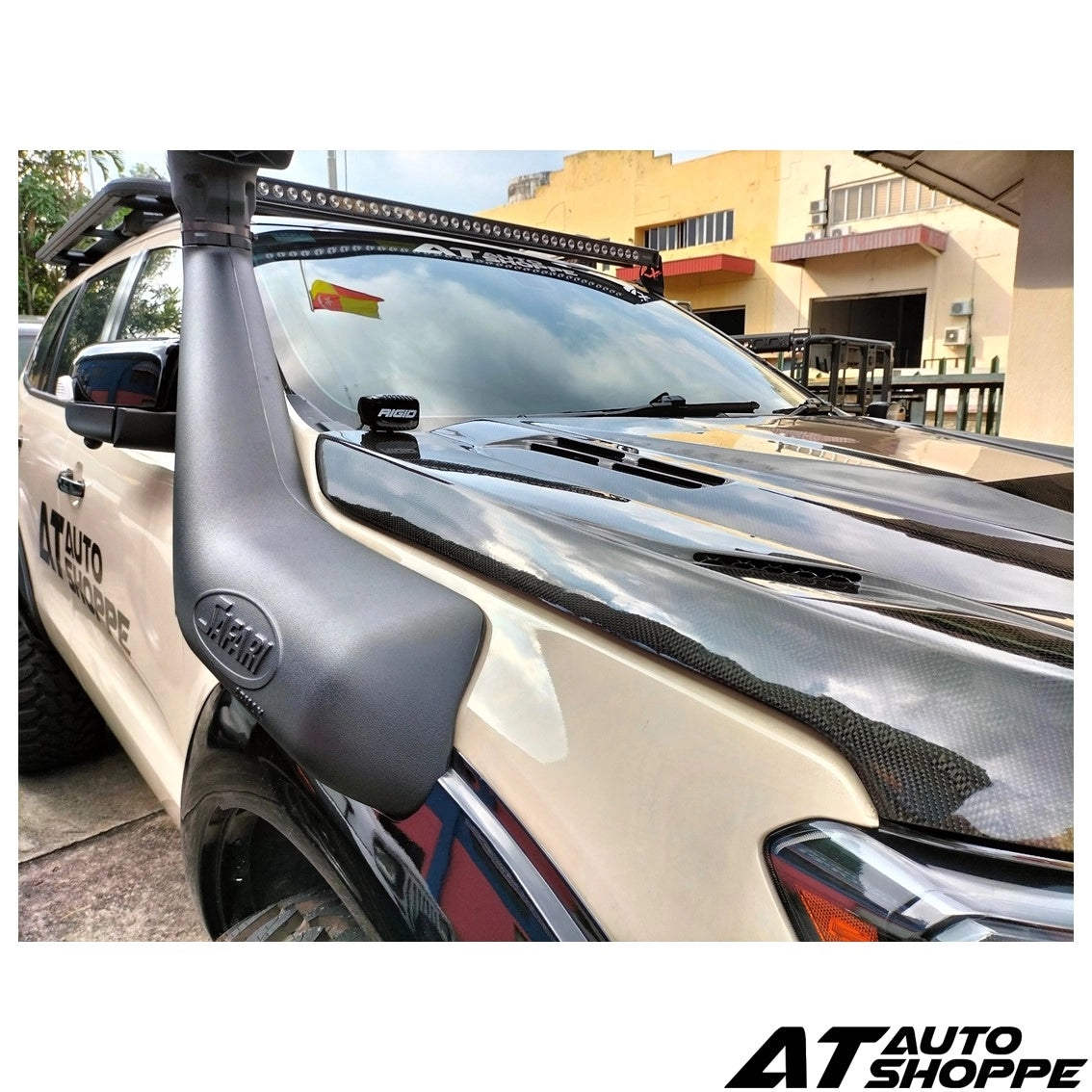 ATP LED Lamp Bonnet Mounting Bracket For Ford Ranger 2012-2021 T6 + T6, T7, T8, Wildtrak, Raptor 2.0