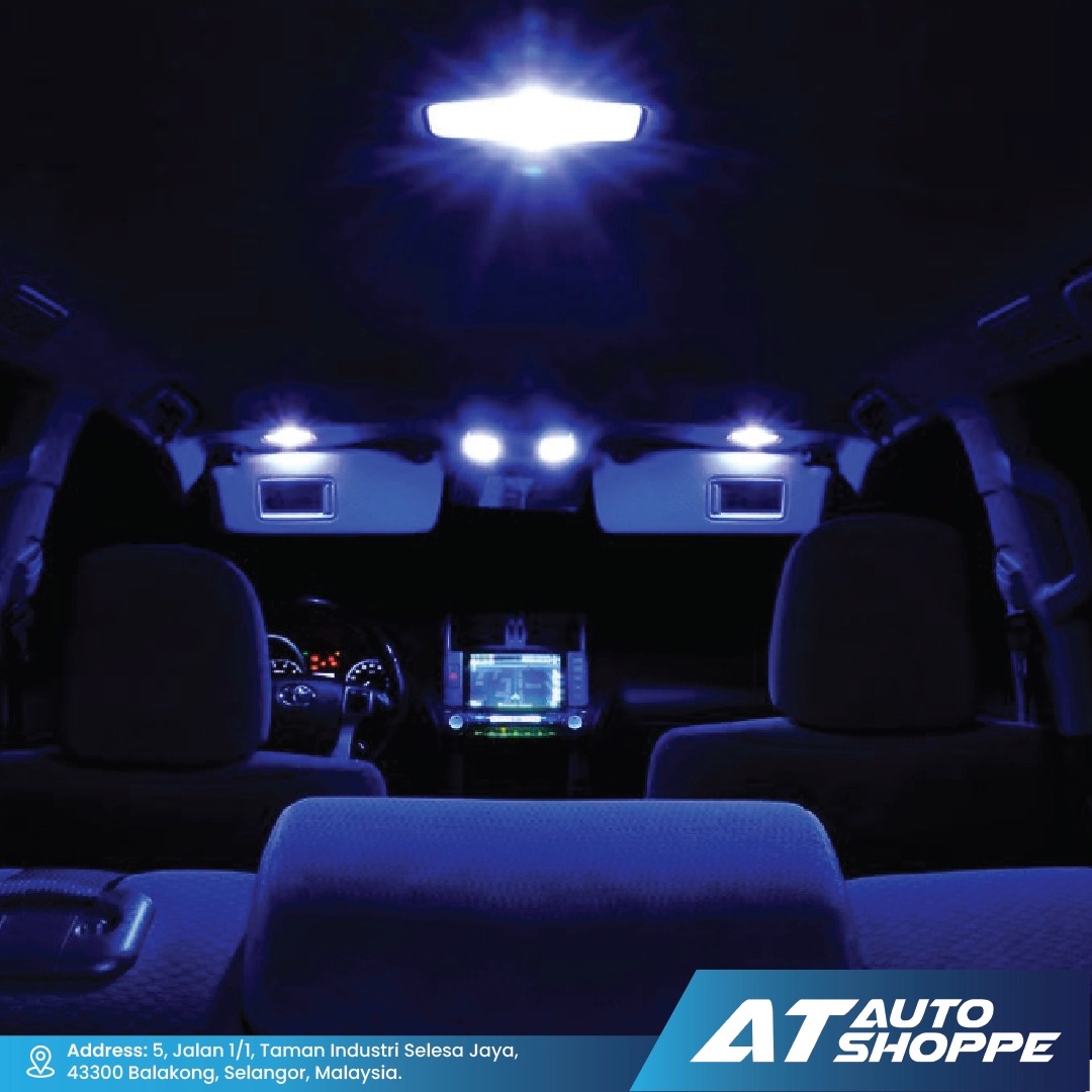 ATP LED Light Bulb (T10) Interior Dome Parking Light Cool Blue/Yellow (1 Piece)