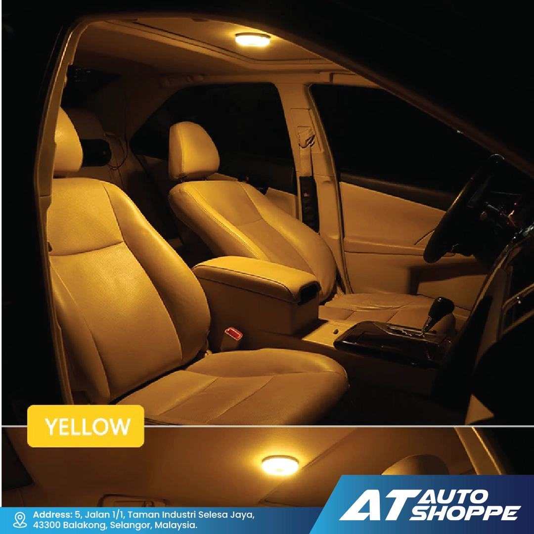 ATP LED Light Bulb (T10) Interior Dome Parking Light Cool Blue/Yellow (1 Piece)