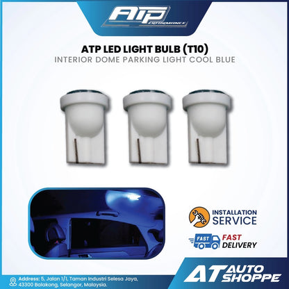 ATP LED Light Bulb (T10) Interior Dome Parking Light Cool Blue/Yellow (1 Piece)