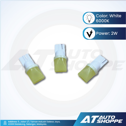 ATP LED Light Bulb (T10) Interior Led Dome Parking Light T10 W5W White (1 Piece)