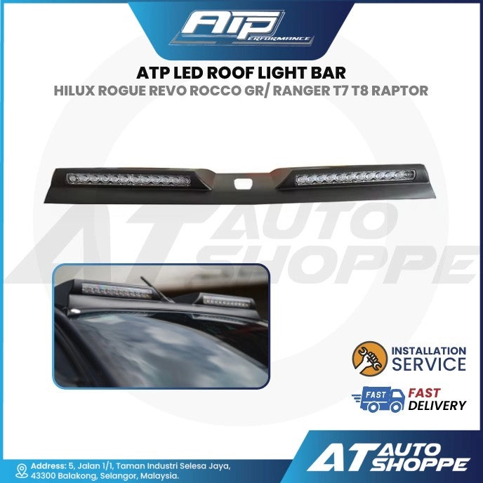 ATP LED Roof Light Bar for Toyota Hilux Rogue Revo Rocco GR/ Ford Ranger T7 T8 Raptor