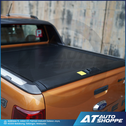 ATP Manual Roller Shutter Lid For Ford Ranger 2012-2021 T6 T7 T8 XL XLT XLT+ Wildtrak Raptor