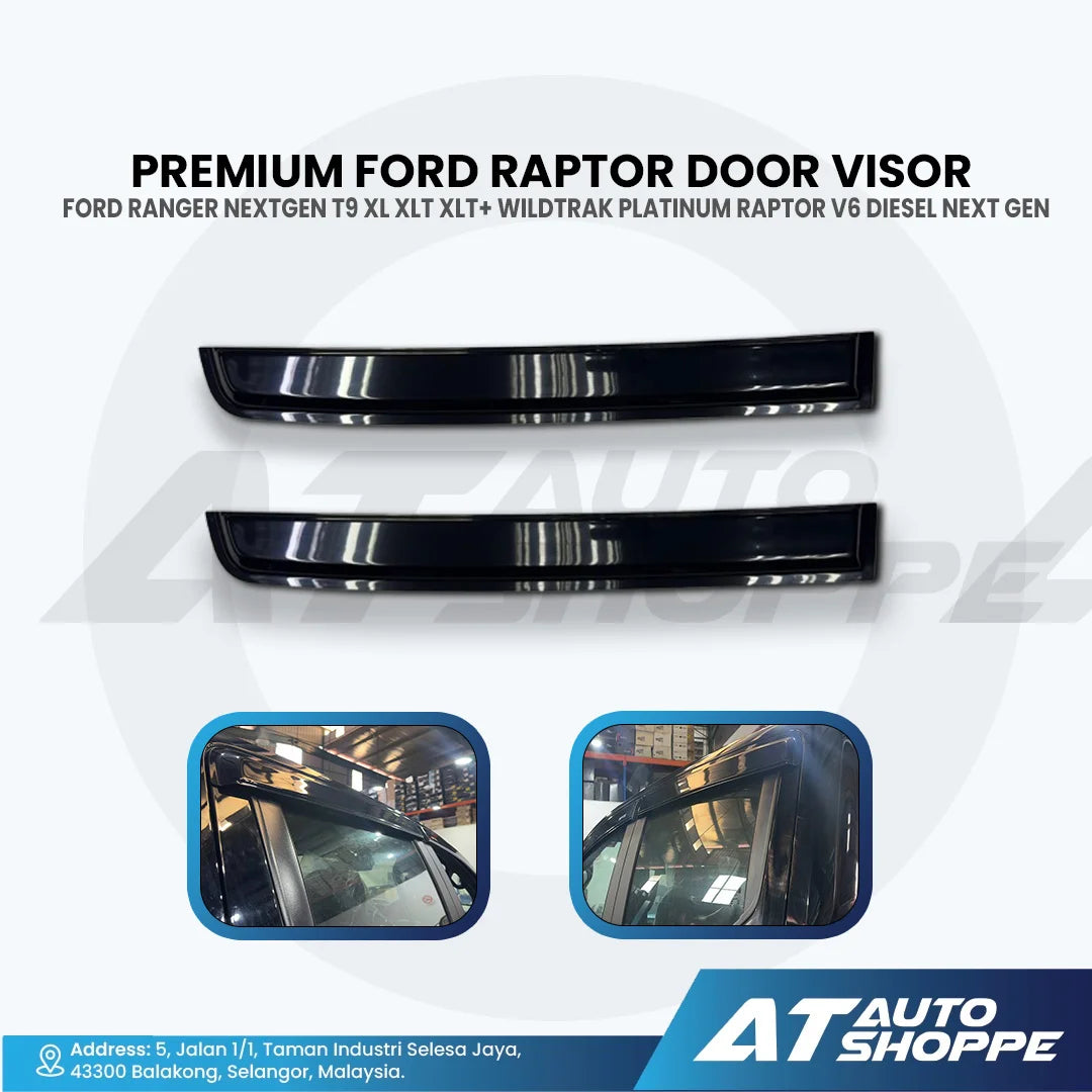 ATP Premium Door Visor Set For Ford Ranger Next Gen T9 Raptor V6