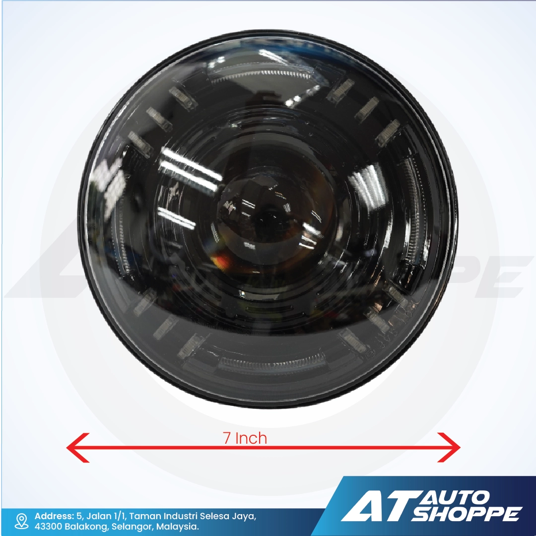 ATP Ultrabeam 7 Inch Projector Headlight Round Light (1 Pair)