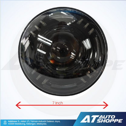 ATP Ultrabeam 7 Inch Projector Headlight Round Light (1 Pair)