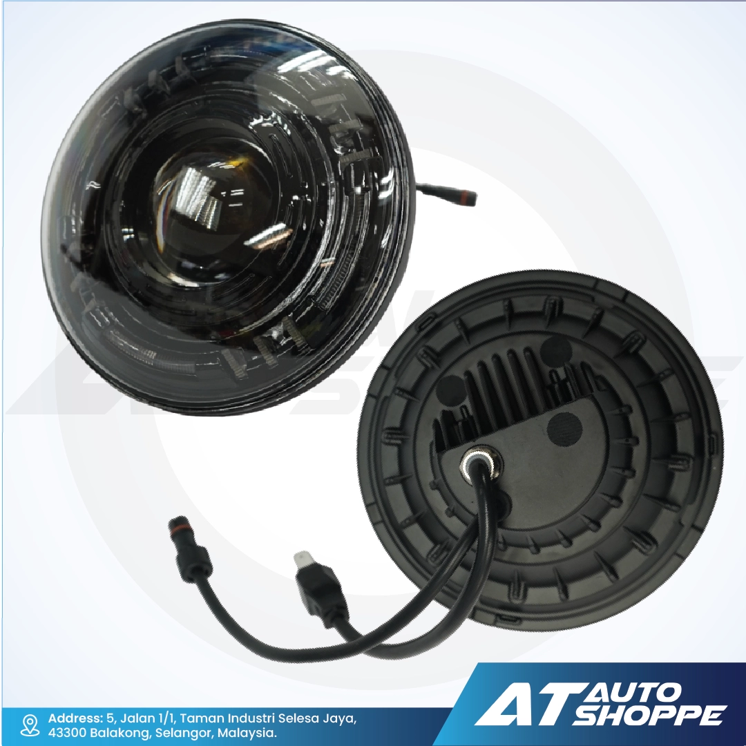 ATP Ultrabeam 7 Inch Projector Headlight Round Light (1 Pair)