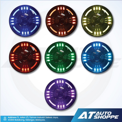 ATP Ultrabeam 7 Inch Projector Headlight Round Light (1 Pair)