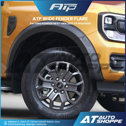 ATP Wide Fender Flare For Ford ranger Next-Gen 2023 T9 Wildtrak