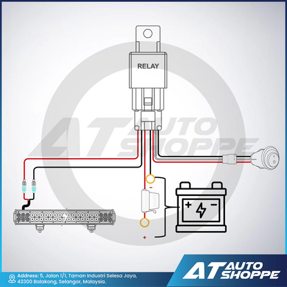 ATP Wiring Harness For LED Light Bar Spotlight & Fog Light