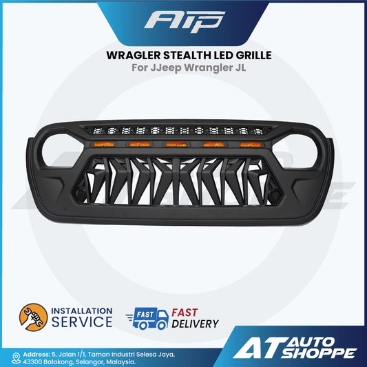ATP Wrangler Stealth LED Grille For Jeep Wrangler JL