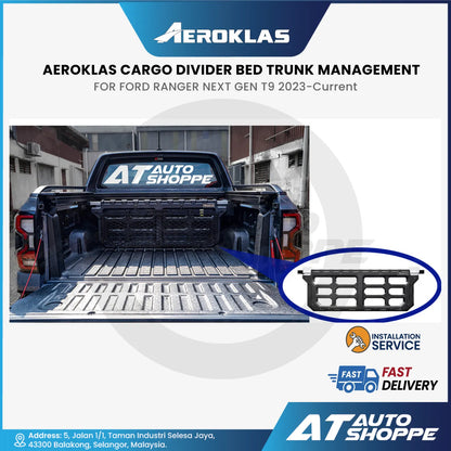 Aeroklas Cargo Divider For Ford Ranger next Gen T9 2023