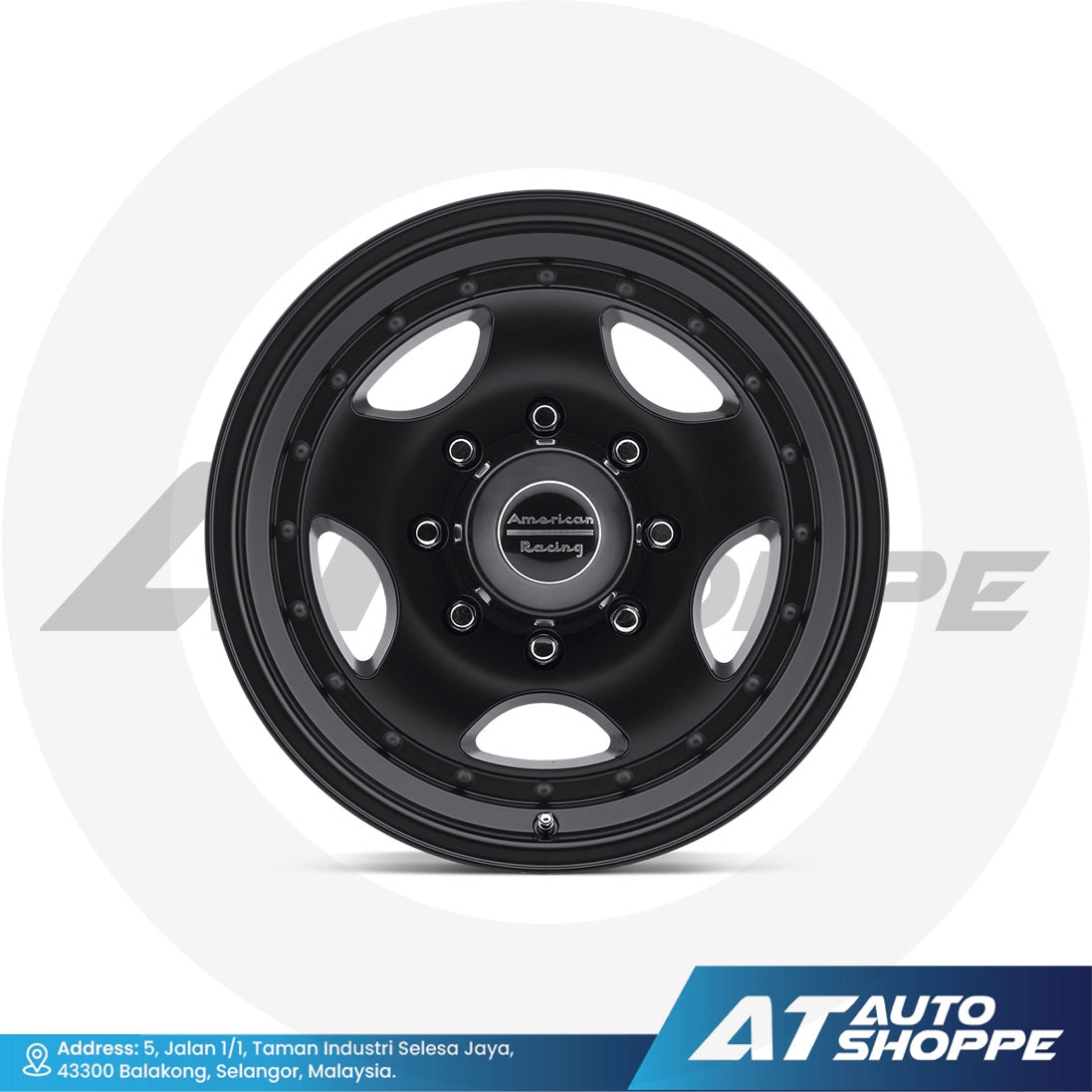 American Racing AR23 - Satin Black 16x8 6x139.7 ET0 (1 Piece)