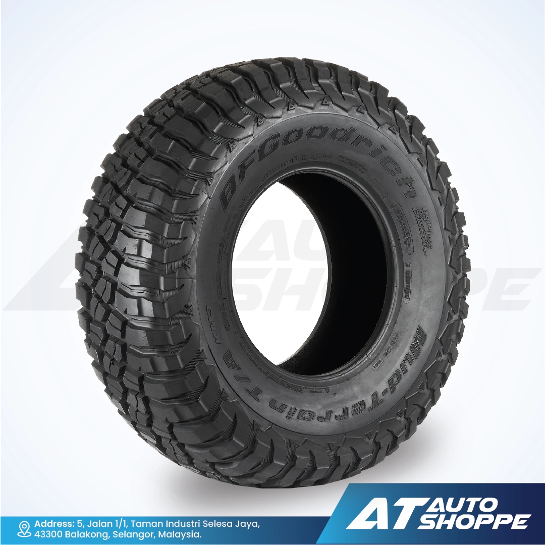 Goodrich tire on a white background with AT Auto Shoppe branding.