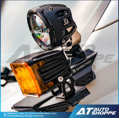 Bahren Point A-Pillar Dual Spotlight Brackets For Ford Ranger Raptor Wiltrak Platinum XLT XLT-Next Gen 2022-Current