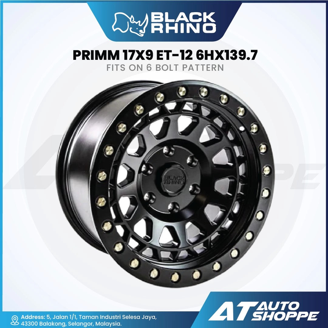 Black Rhino Primm-Matte Black Wheel (1 Piece)