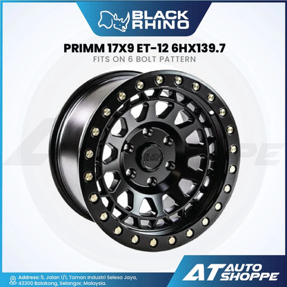 Black Rhino Primm-Matte Black Wheel (1 Piece)