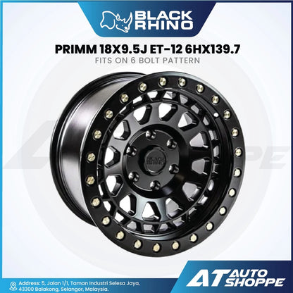 Black Rhino Primm-Matte Black Wheel (1 Piece)
