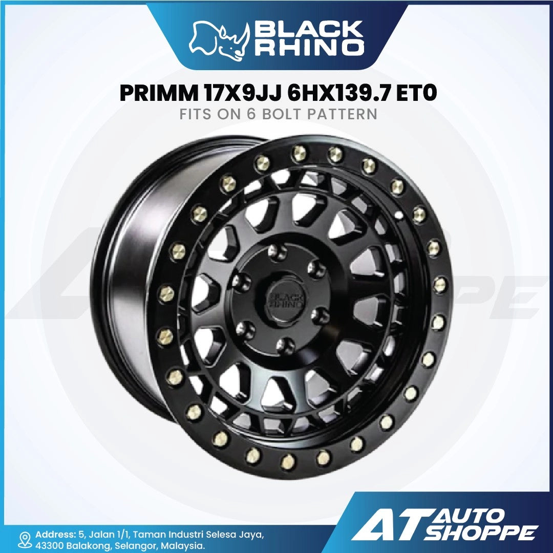 Black Rhino Primm-Matte Black Wheel (1 Piece)